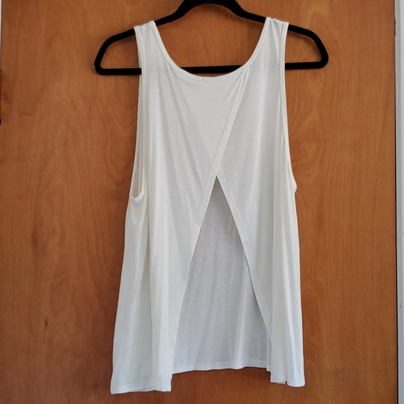 Open Back White Tank Top - Picture 8 of 8